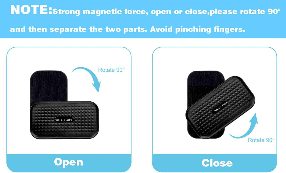 Carefree Fish Aquarium Small Magnetic Cleaner for Glass Fish Tank