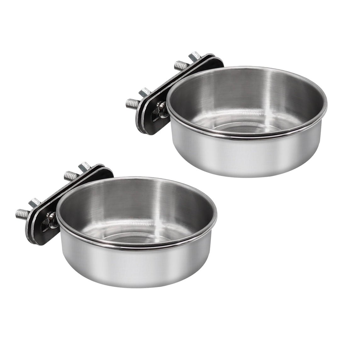DVHEY 2 Pcs Small Bird Feeding Dish Cups,Parrot Food Bowl Cage