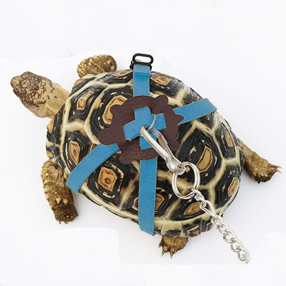 Adjustable Turtle Harness Leashes Soft Leather Harness Strap
