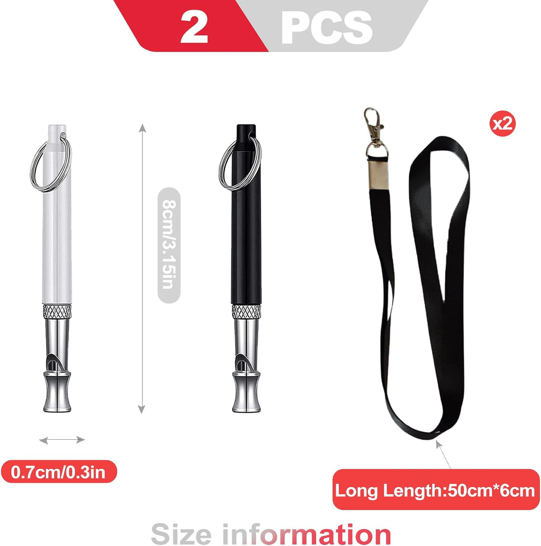 2 Pack Dog Whistle to Stop Barking