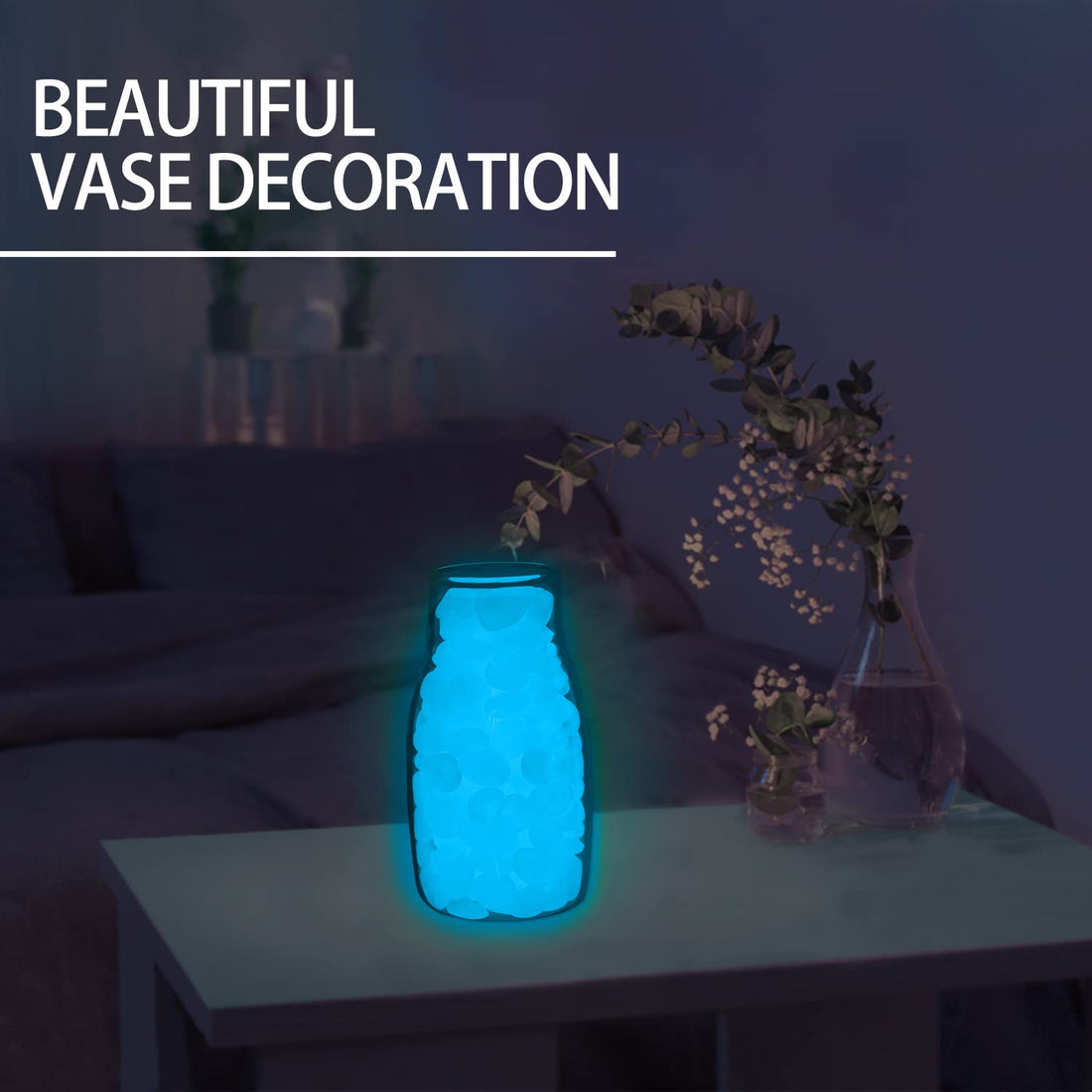 900pcs Glow in The Dark Rocks Outdoor Decorations Stones Small