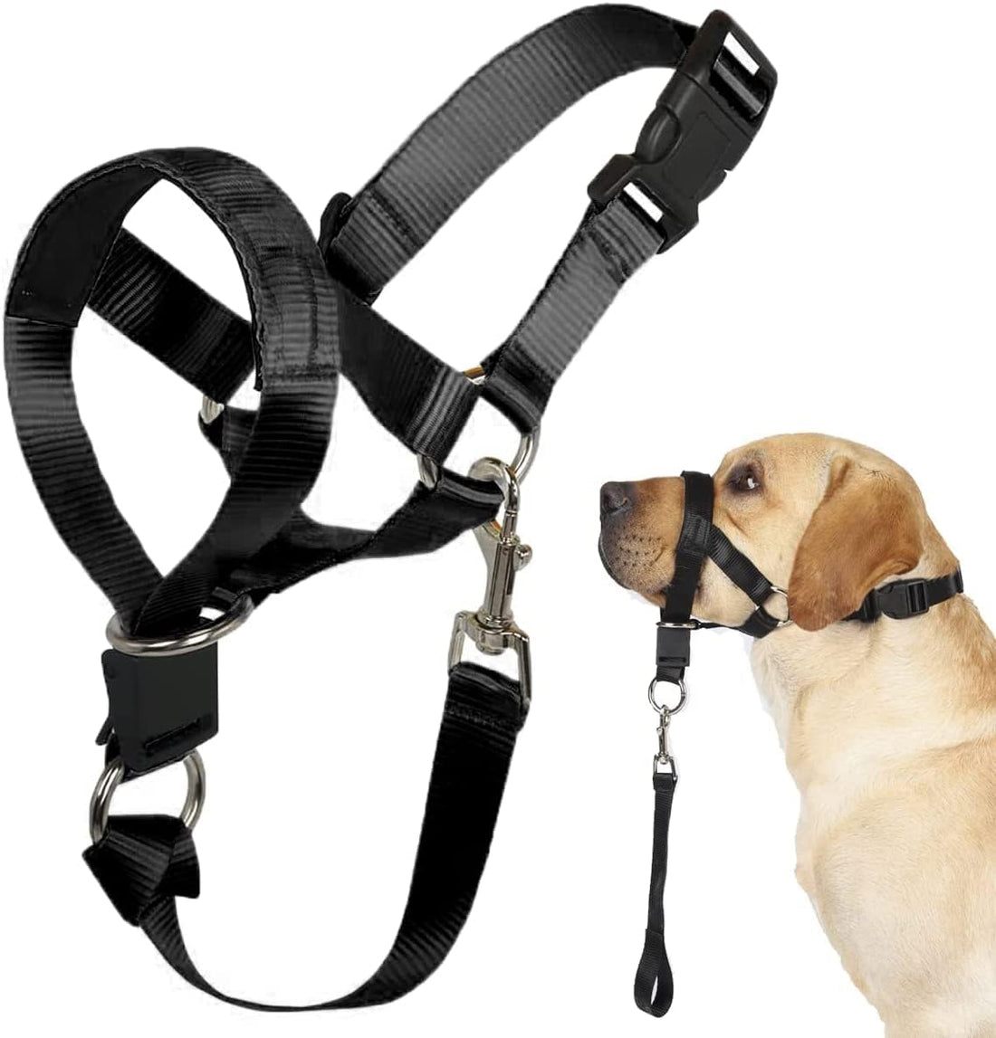 BARKLESS No-Pull Head Collar for Dogs Training & Walking Made Easy