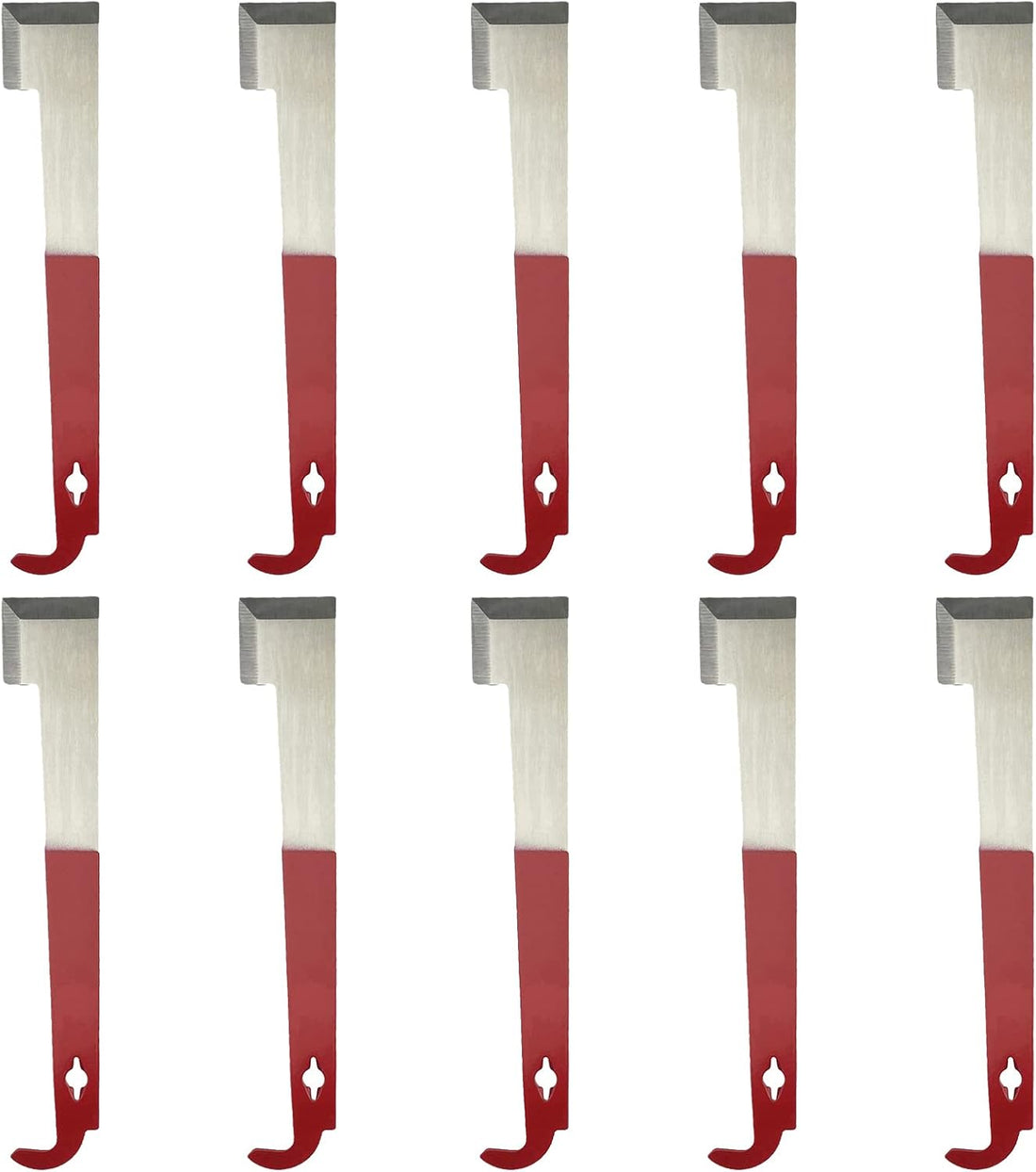 5 Pack Steel J Hook Bee Hive Tool Frame Lifter and Scraper