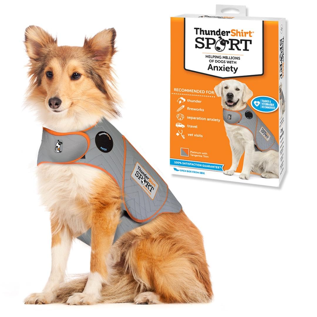 ThunderShirt for Dogs, Large, Platinum Sport