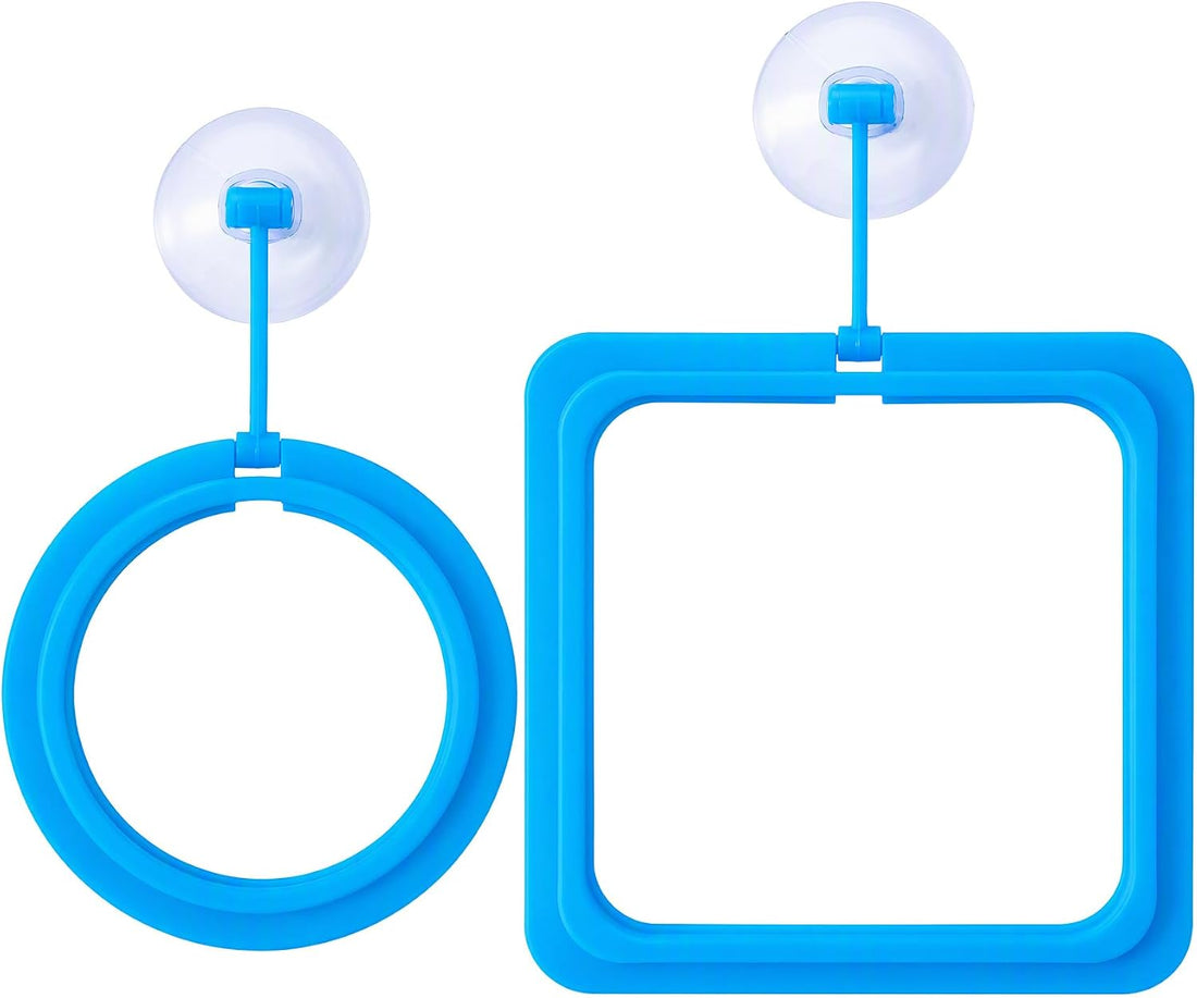 OIIKI 10 PCS Fish Feeding Rings Sets, Floating Aquarium Plant Corral