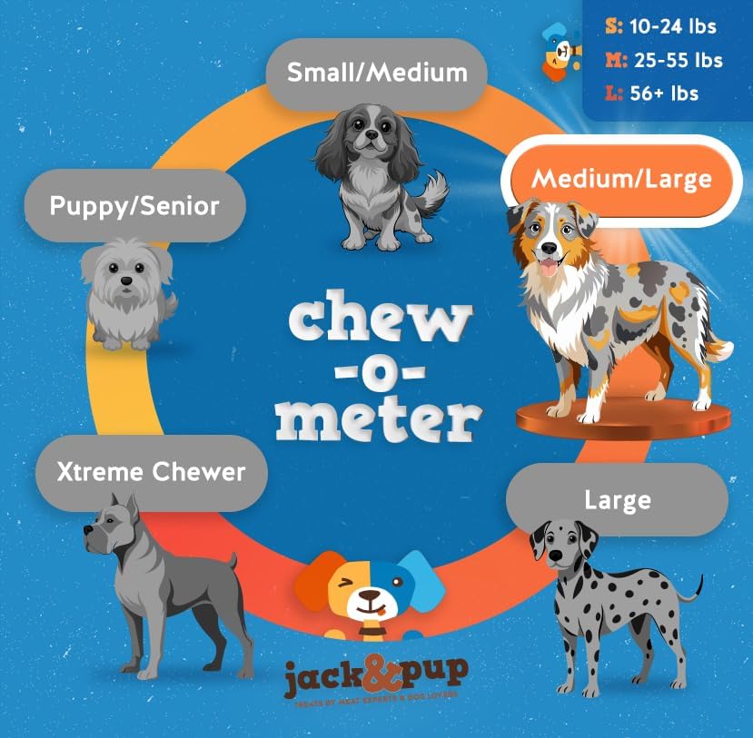 Jack&Pup Bully Sticks for Dogs