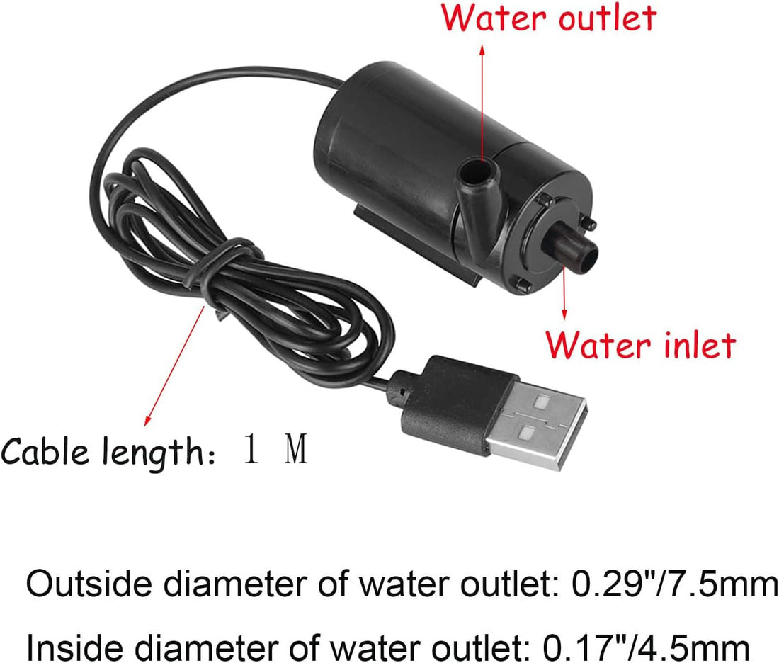 3PCS DC 3-5V USB Micro Submersible Mini Water Pump