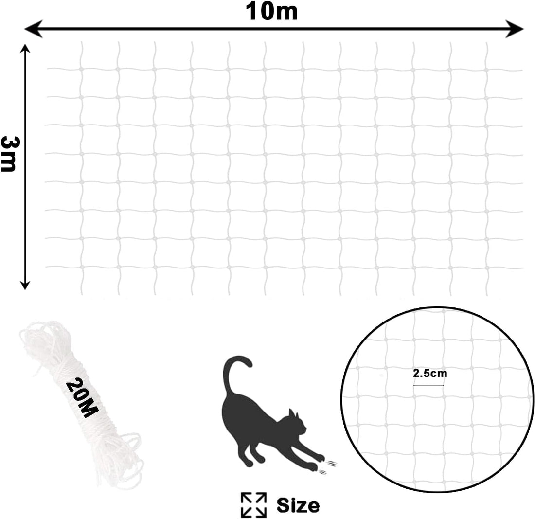Cat Netting Balcony Netting for Apartment Anti-Fall Fence Net Pet