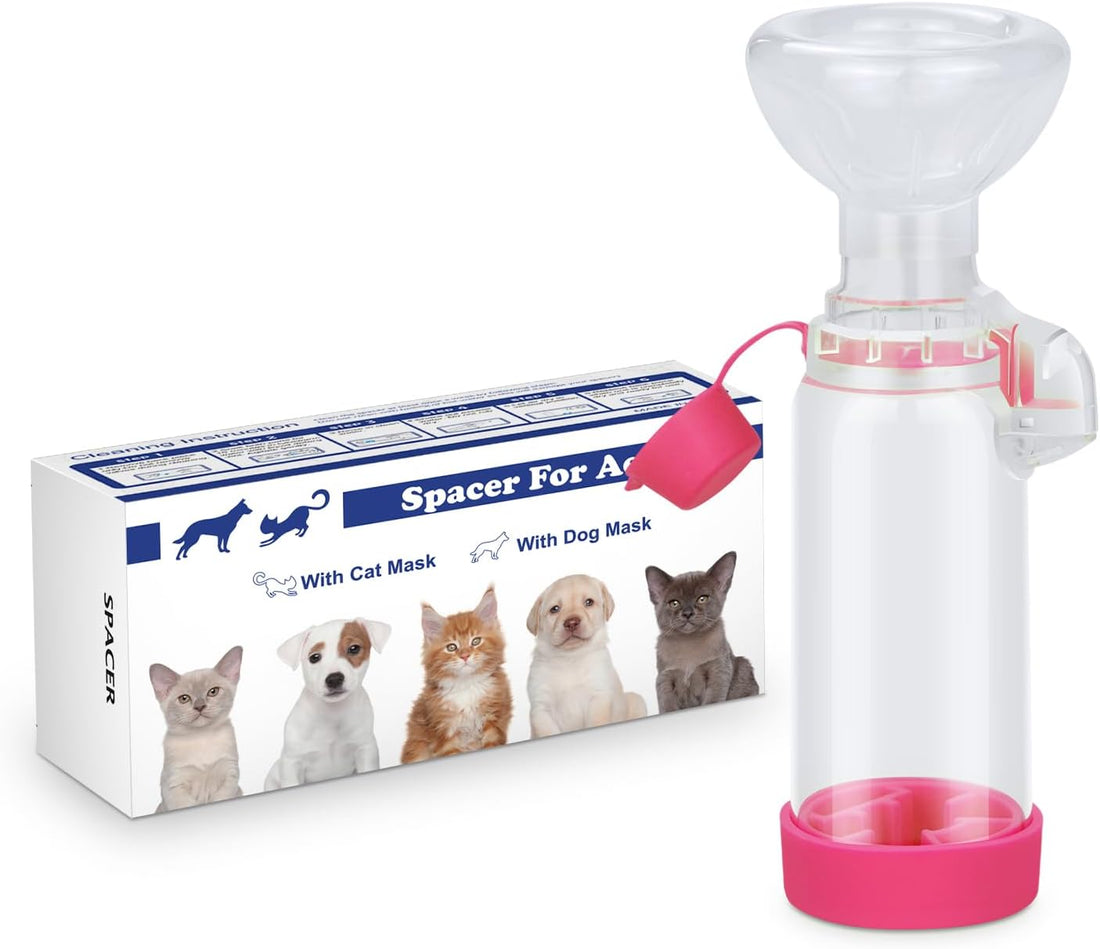 free-space Chamber for Pets Inhaler Spacer for Cat or Dog Handheld