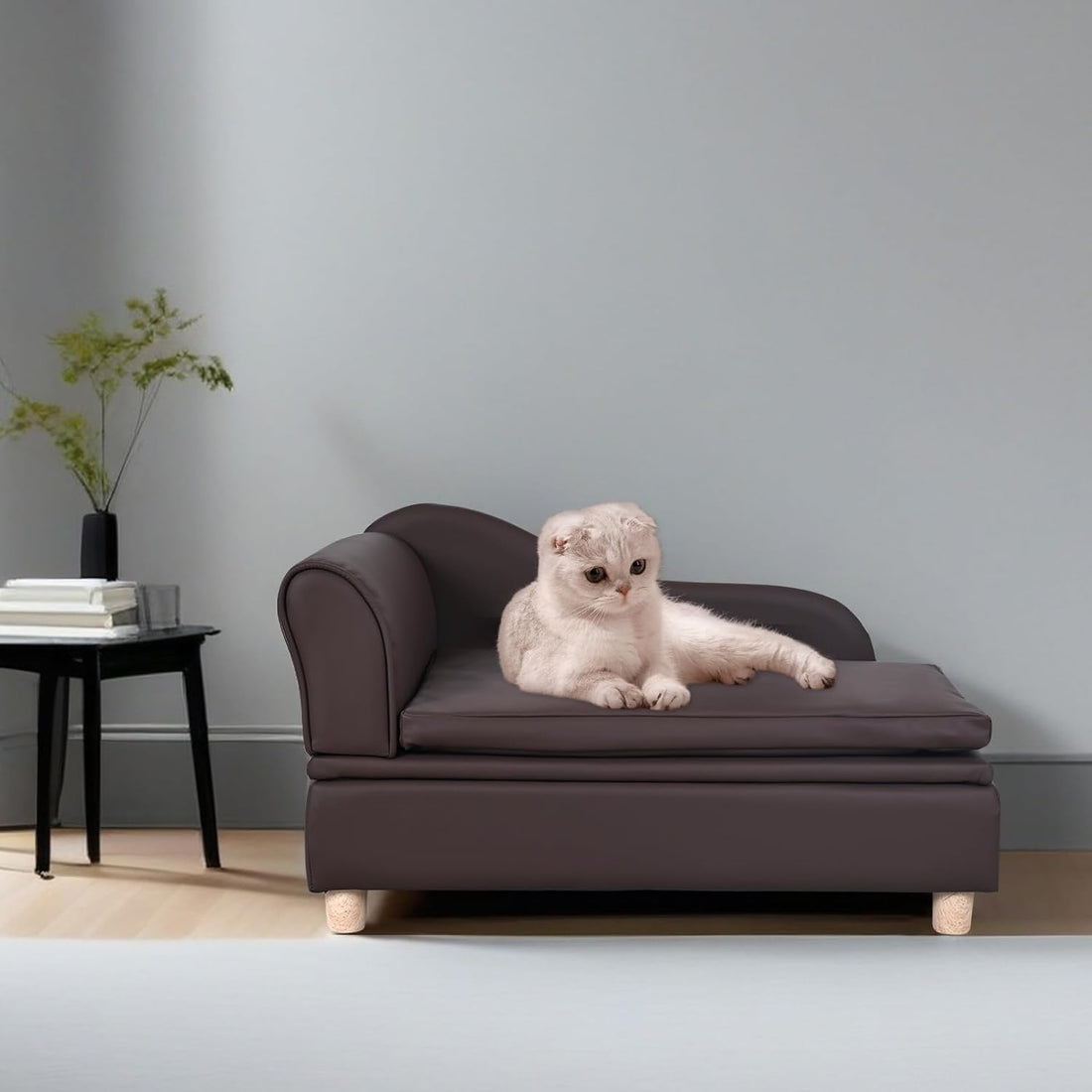PU Leather Dog Sofa and Chair with Storage