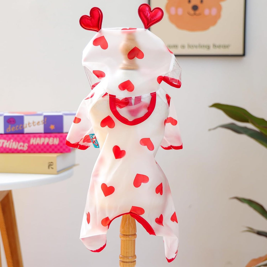 Waterproof Dog Raincoat,Full Coverage 4 Legs Dog Rain Jacket