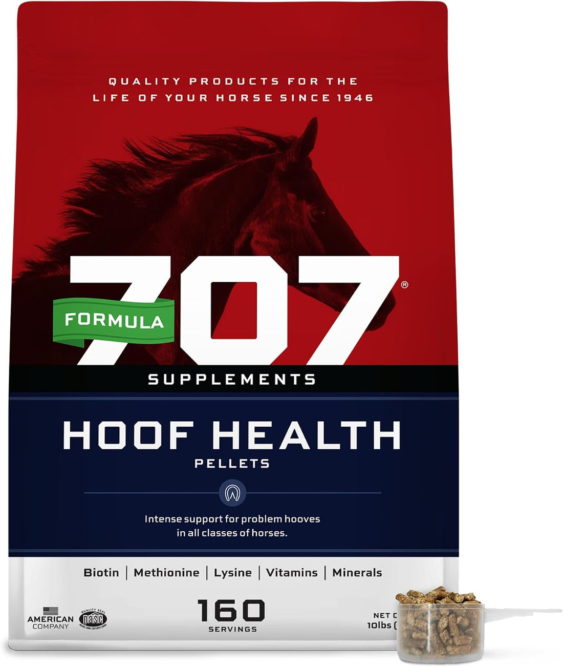 Formula 707 Hoof Health Equine Supplement 5 lb Bag - 80 Servings