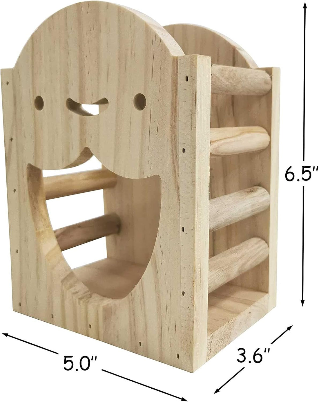 kathson Rabbit Hay Feeder Rack Wood Grass Holder Less Wasted Hay Box