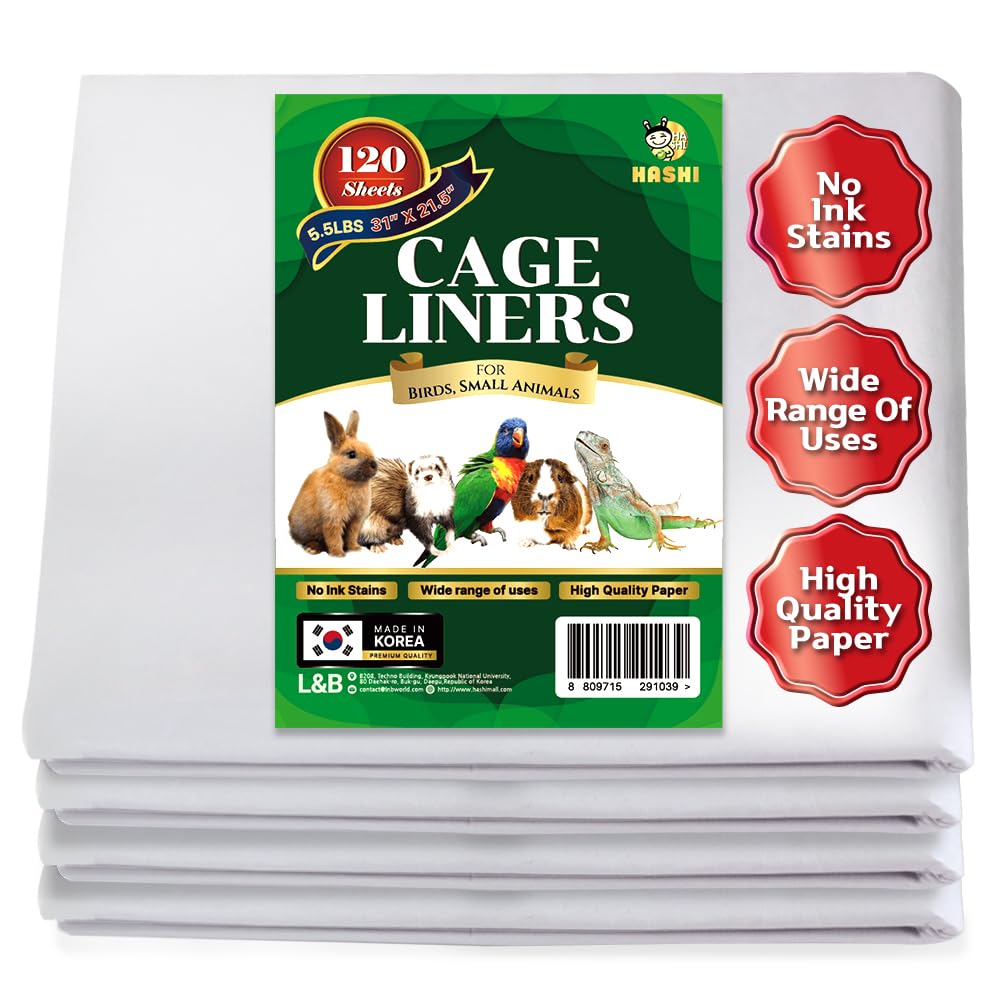 HA SHI 120 Sheets Bird Cage Liners
