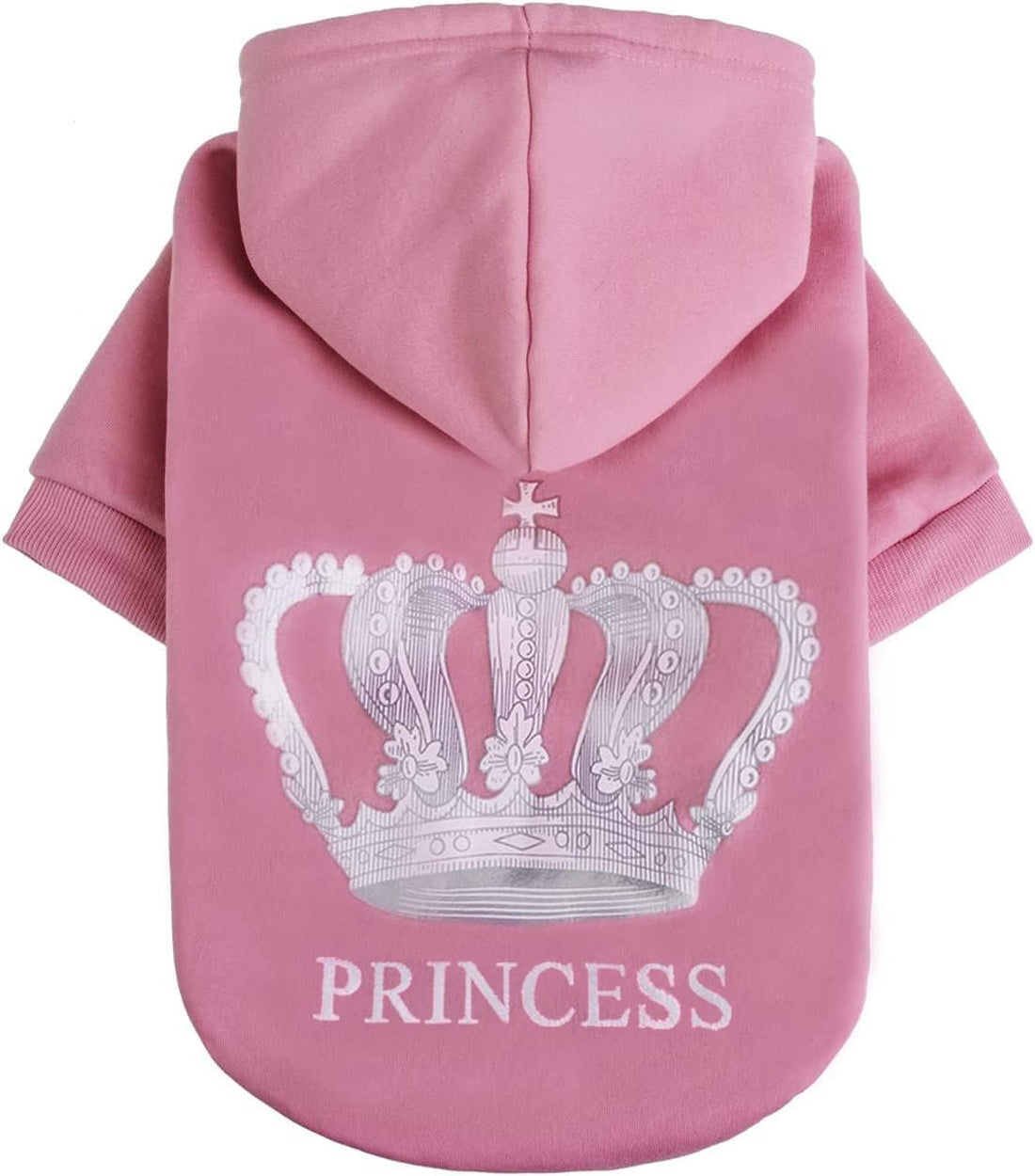 EXPAWLORER Princess Dog Hoodie-Soft Fleece Dog Sweater Clothes
