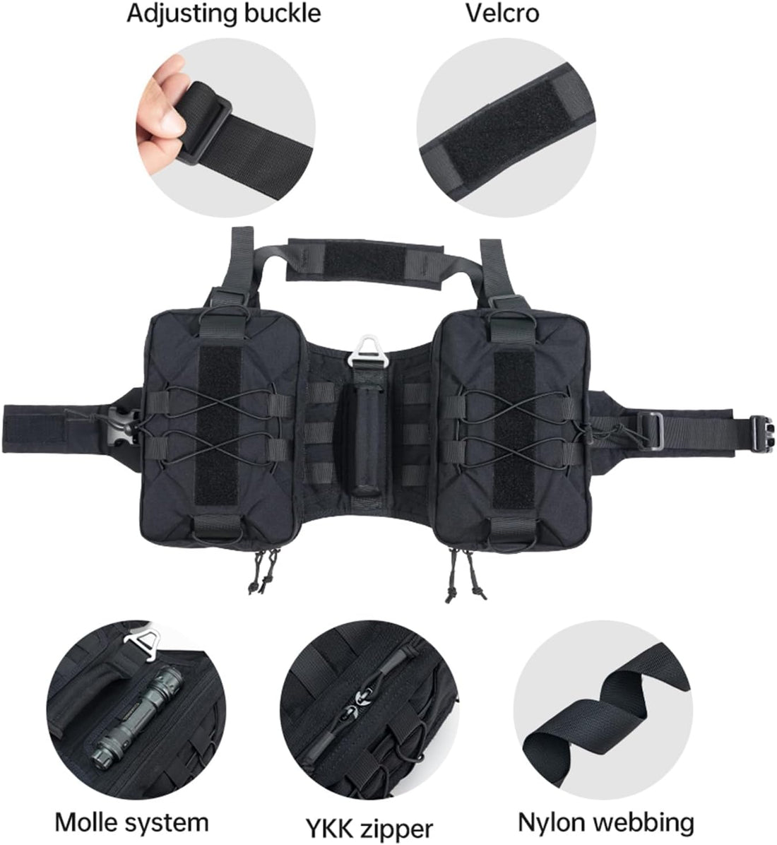 EXCELLENT ELITE SPANKER Dog Pack Hound Dog Saddle Bag Backpack