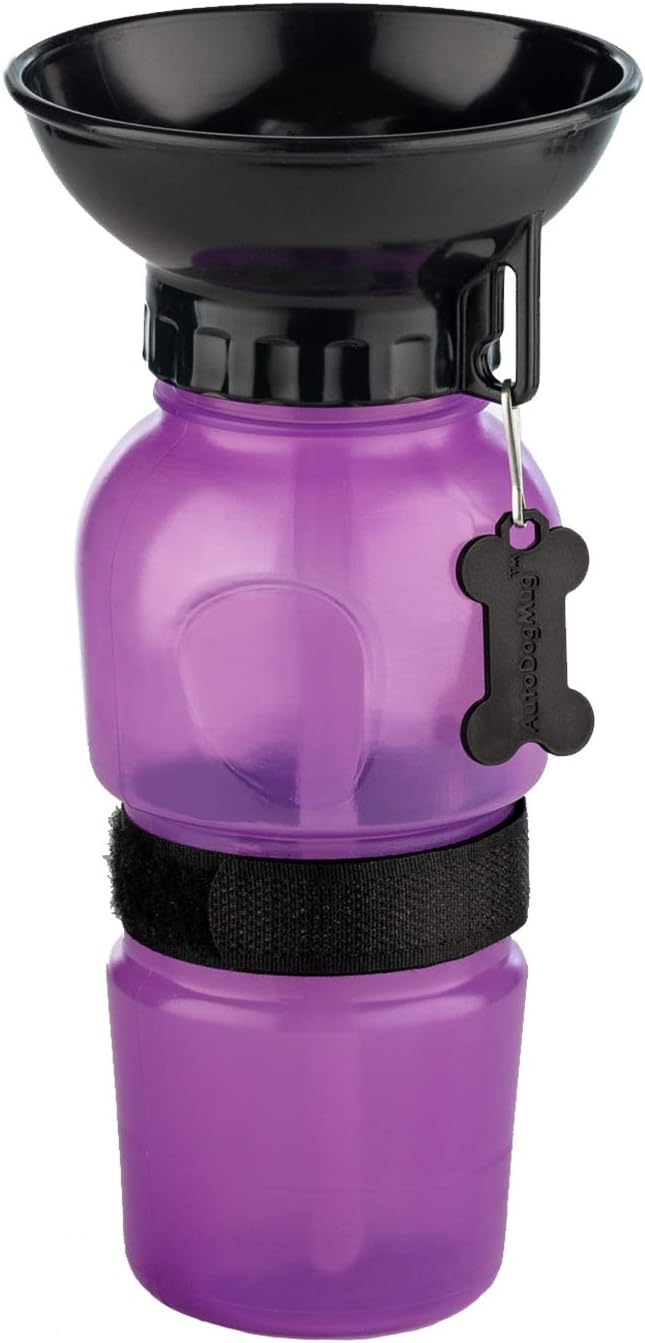 Highwave AutoDogMug Dog Water Bottle with Built-in Bowl, 20 oz