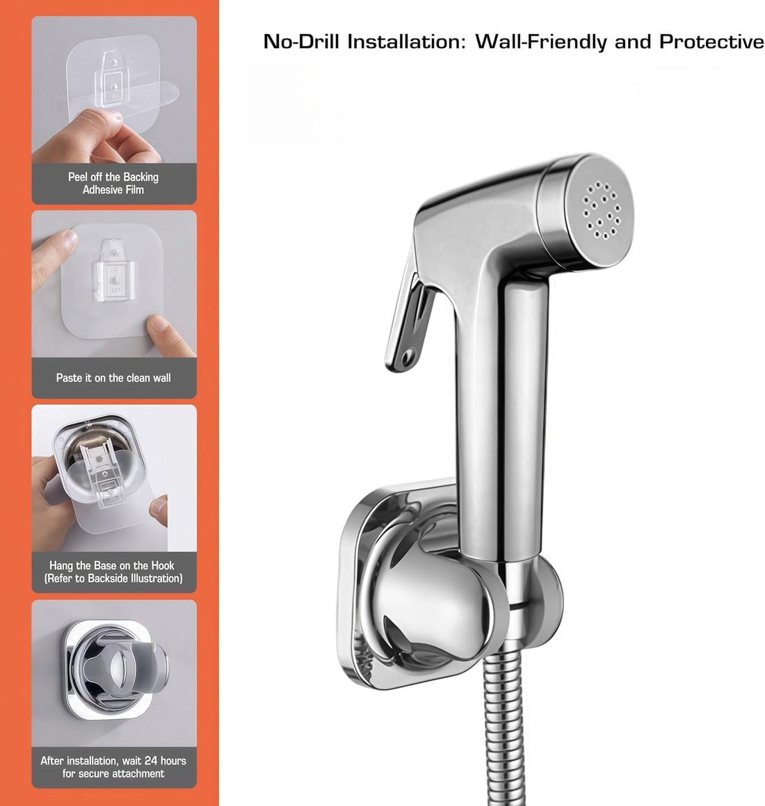Dog Shower Attachment Kit, 8FT Hose & Handheld Dog Sprayer