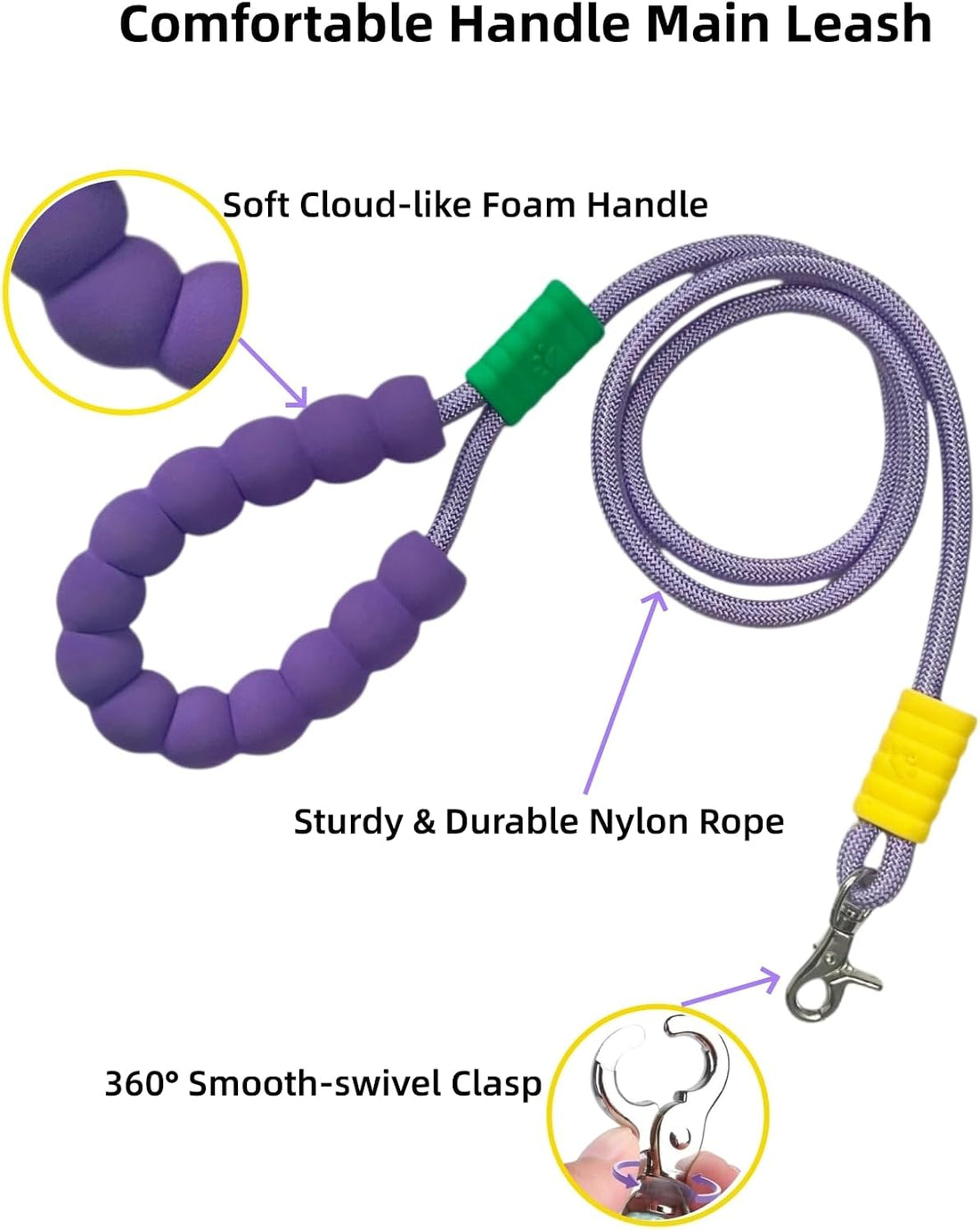 Double Dog Leash for 2 Small Dogs