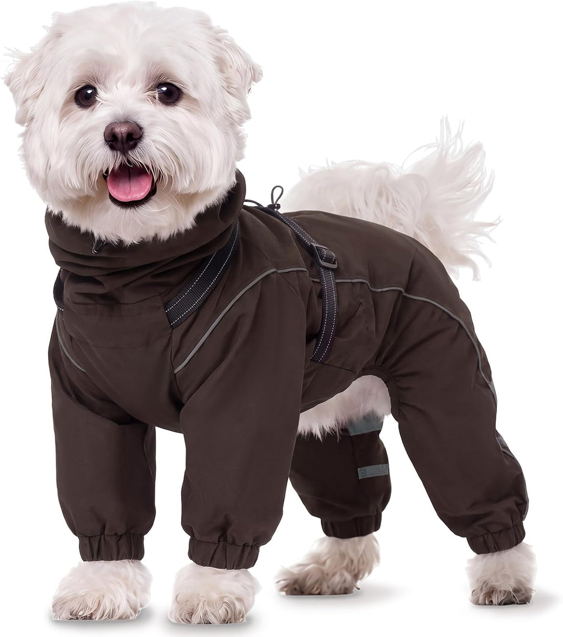 Kuoser Dog Raincoat Hooded Full Body Coverage