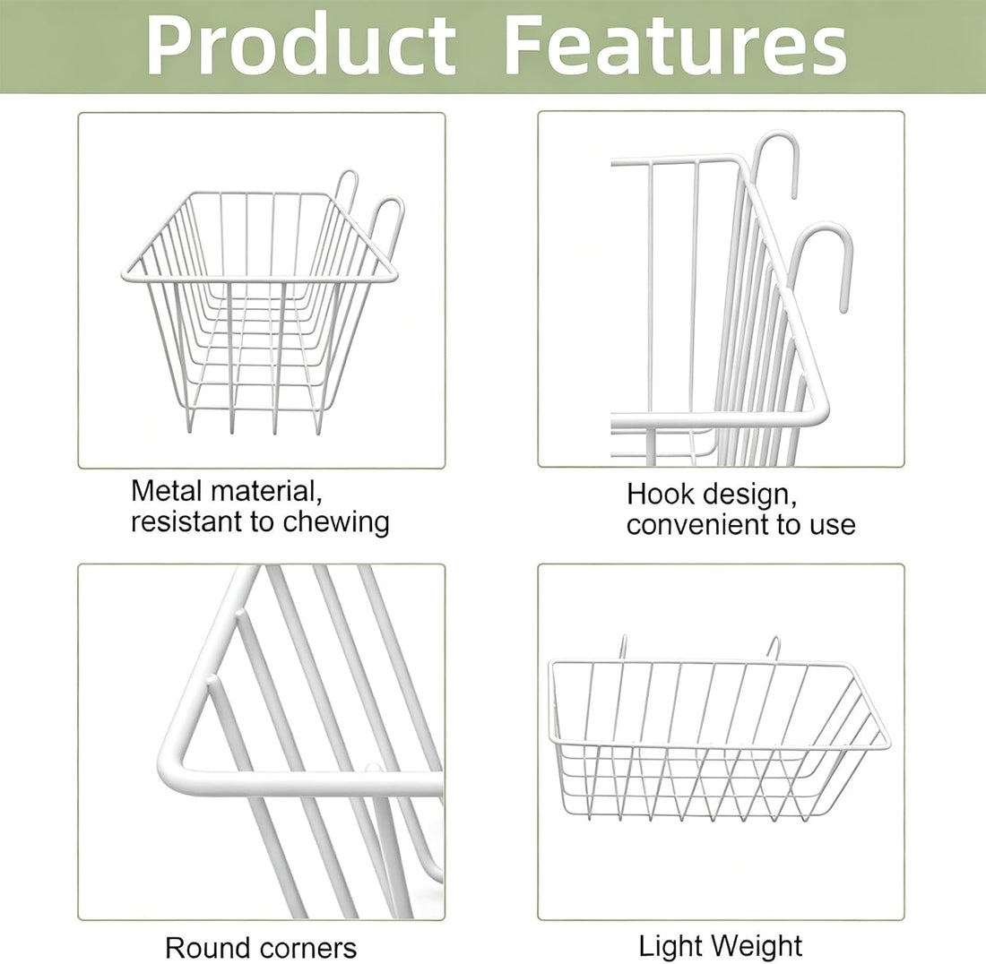 Rabbit Hay Feeder Rack, 2 Pcs Small Animals Hay Dispenser with Hooks