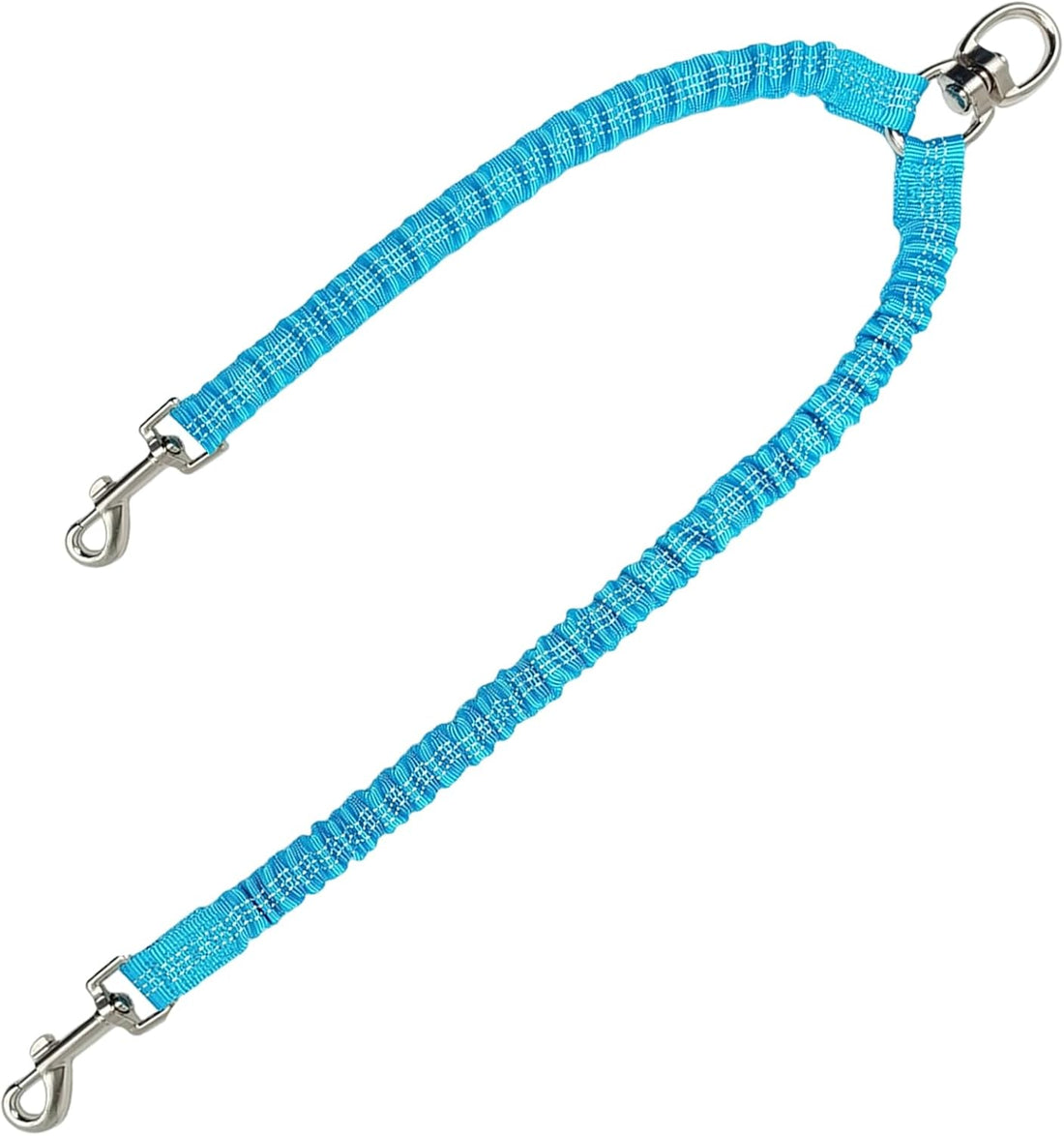 Double Dog Leash Coupler, Different Length Splitter for 2 Dogs