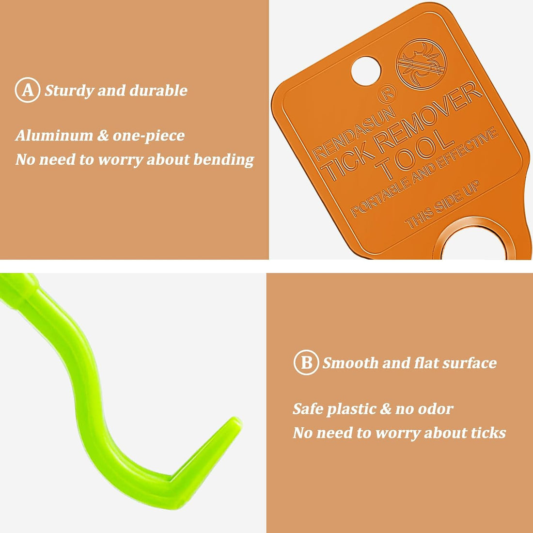 Tick Remover Tool Portable with Tick Removal Tweezers Suitable