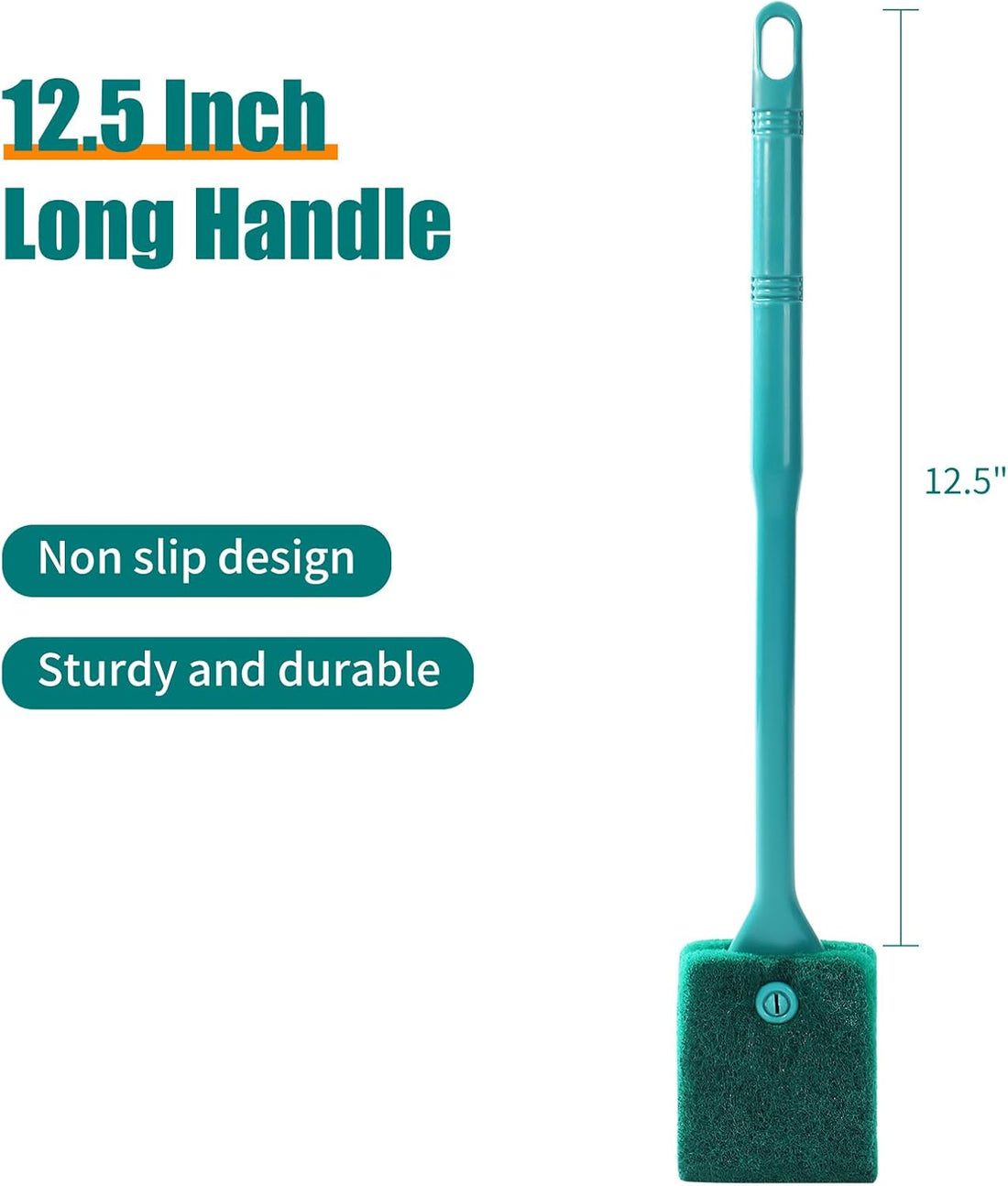 AQUANEAT Fish Tank Cleaning Tools, Aquarium Double Sided Sponge Brush