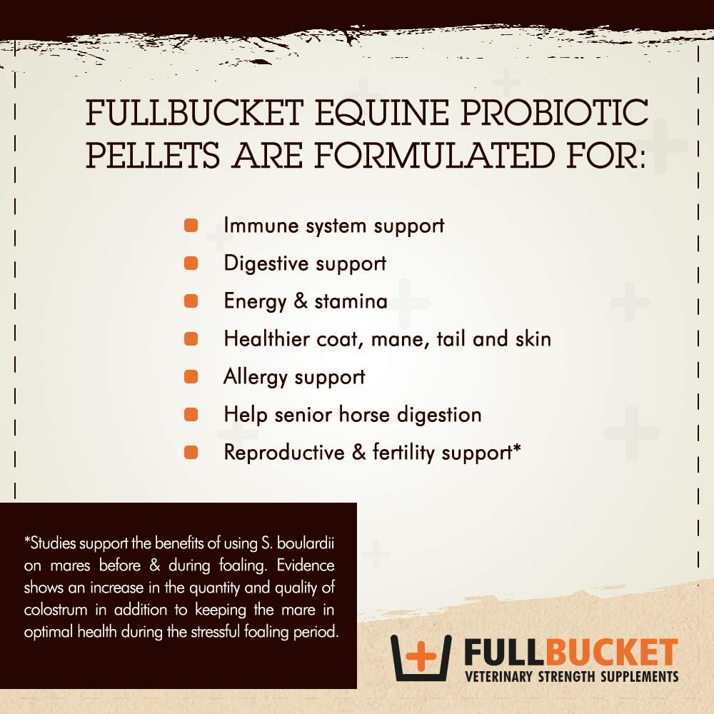 FullBucket Equine Probiotic Pellets with Saccharomyces boulardii