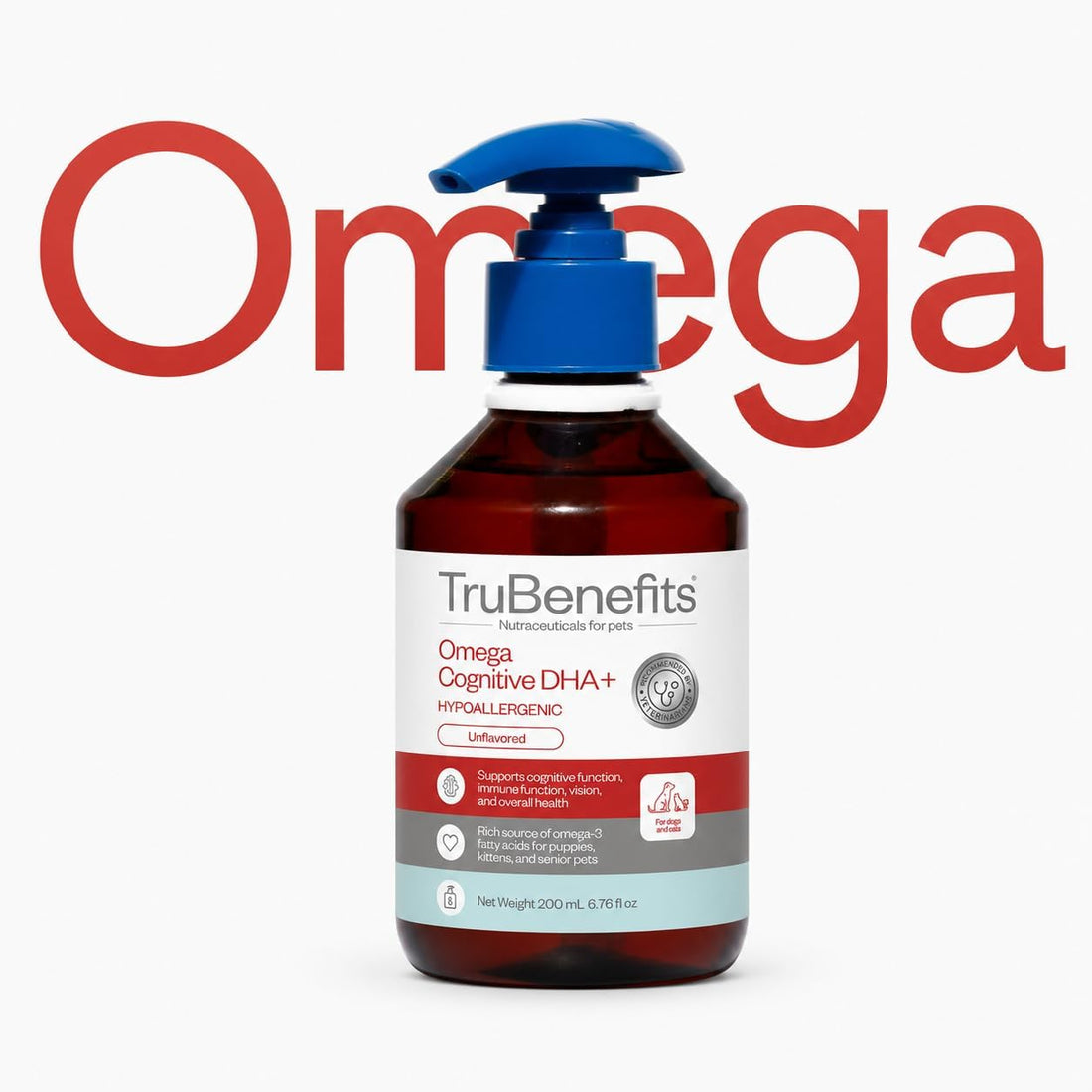 Omega Cognitive with DHA+, 6.76 fl oz, for Dogs and Cats