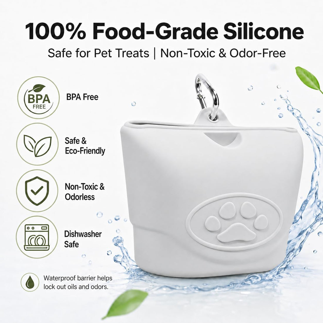 Upgraded Dog Treat Pouch with Strong Magnetic Closure