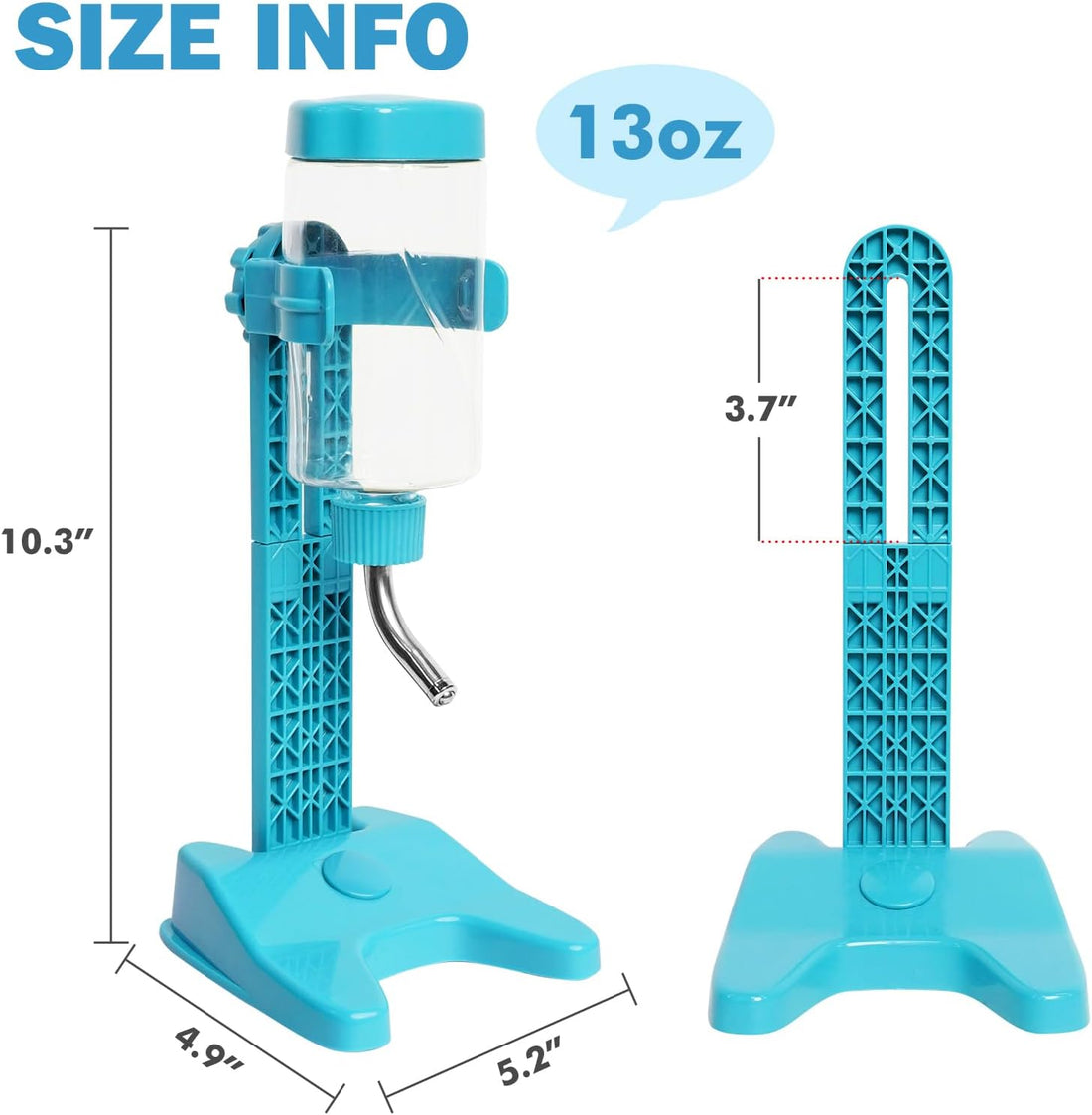 VANNON Pet Standing Water Dispenser Top Fill Dog Water Bottle