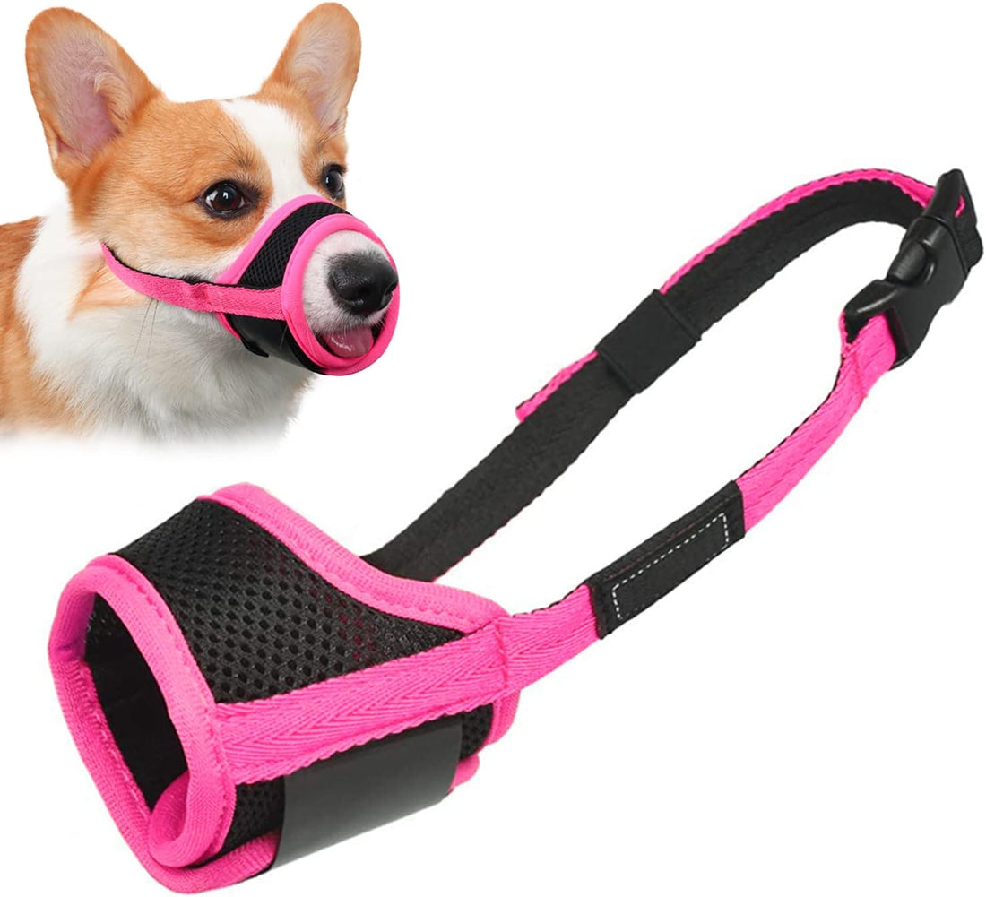 LUCKYPAW Soft Dog Muzzle for Small Dogs to Anti Biting Chewing