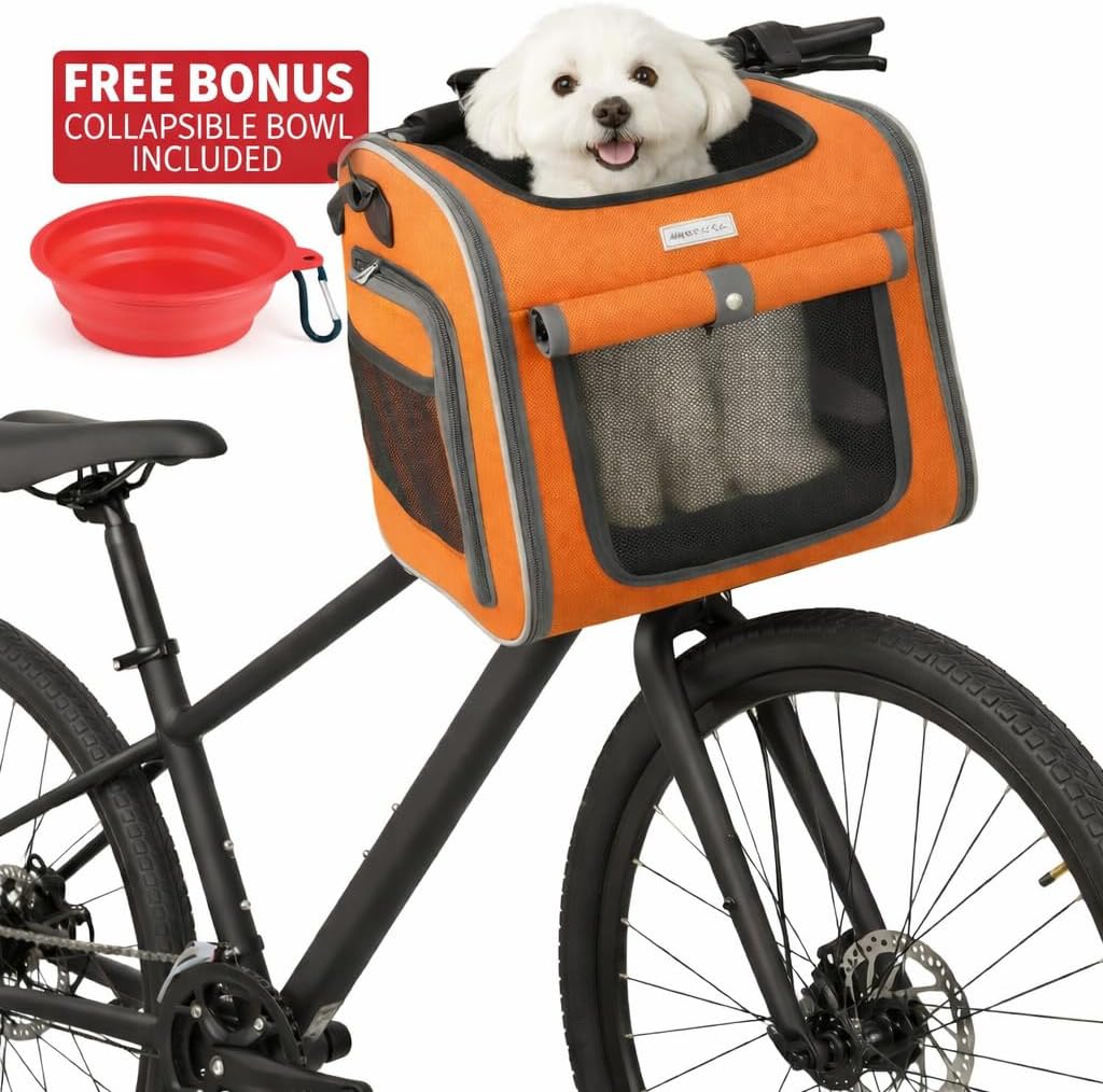 New Dog Bike Basket - Premium Dog Basket for Bike
