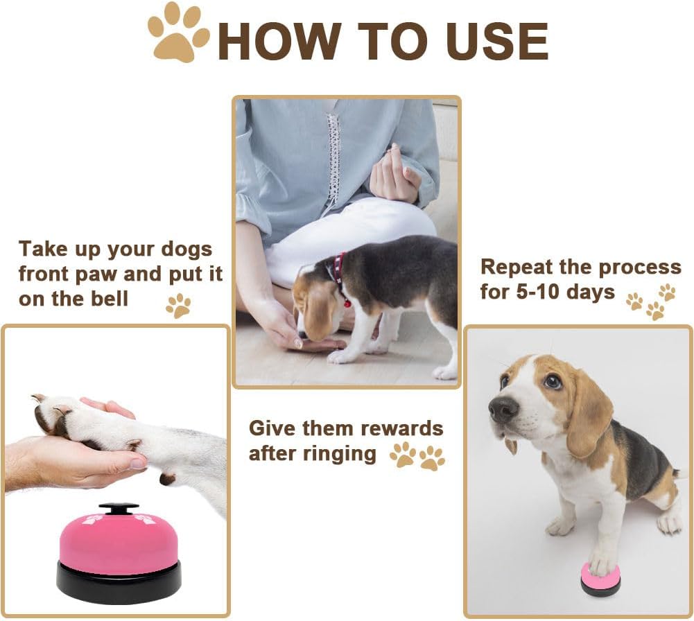 KEXIAVA 2 Pack Dog Door Bells Dog Doorbell to go Outside Puppy Train