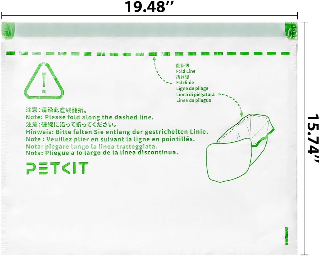 PETKIT Replacement Trash Bag Waste Bag for PuraMax 2/PUROBOT Max Pro