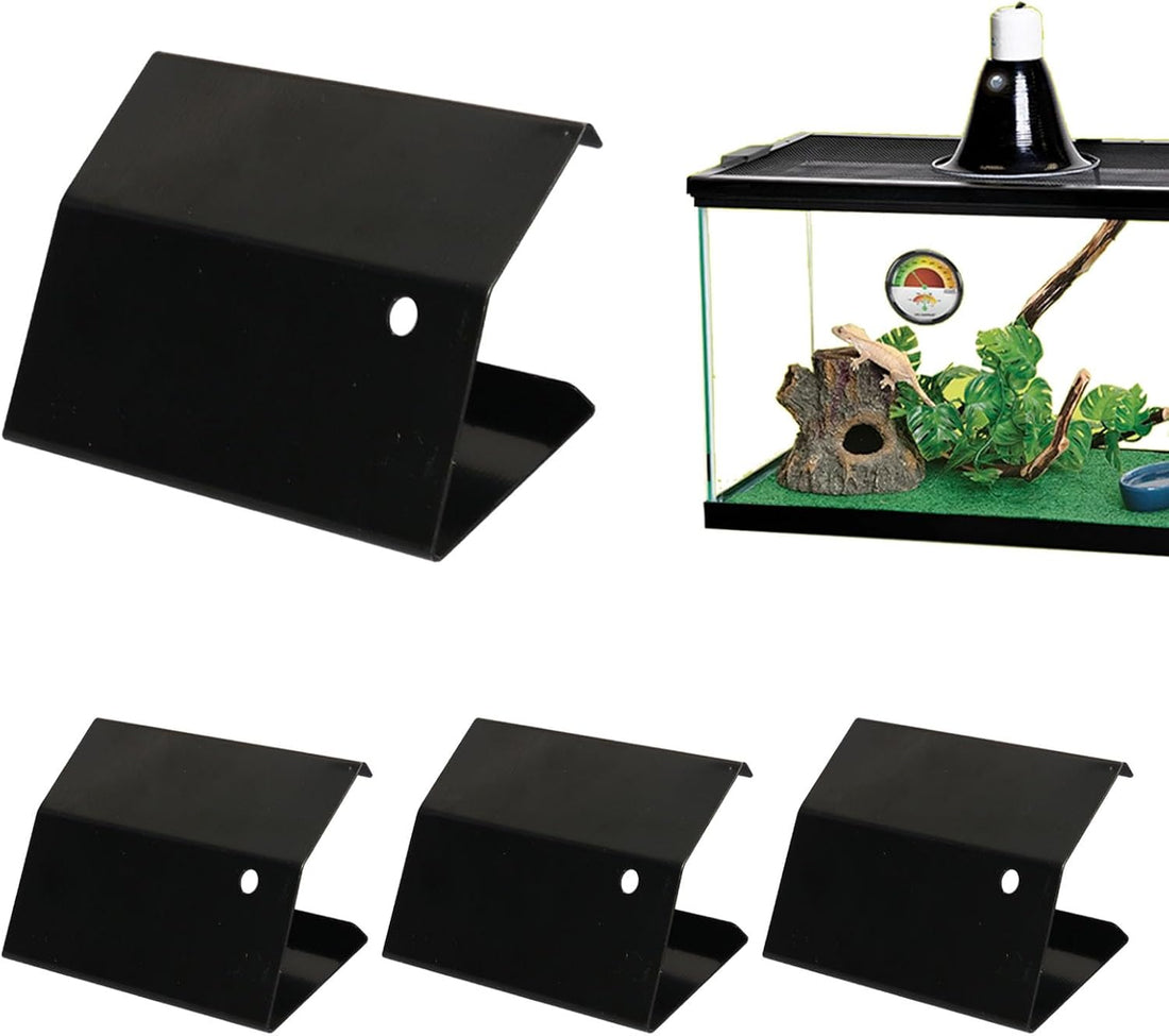 4 Pack Reptile Terrarium Covers Heavy Duty Screen Clips for Zilla