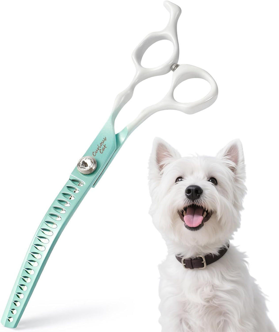 Curved Chunkers Scissors for Dog Grooming-7" Dog Grooming Scissors