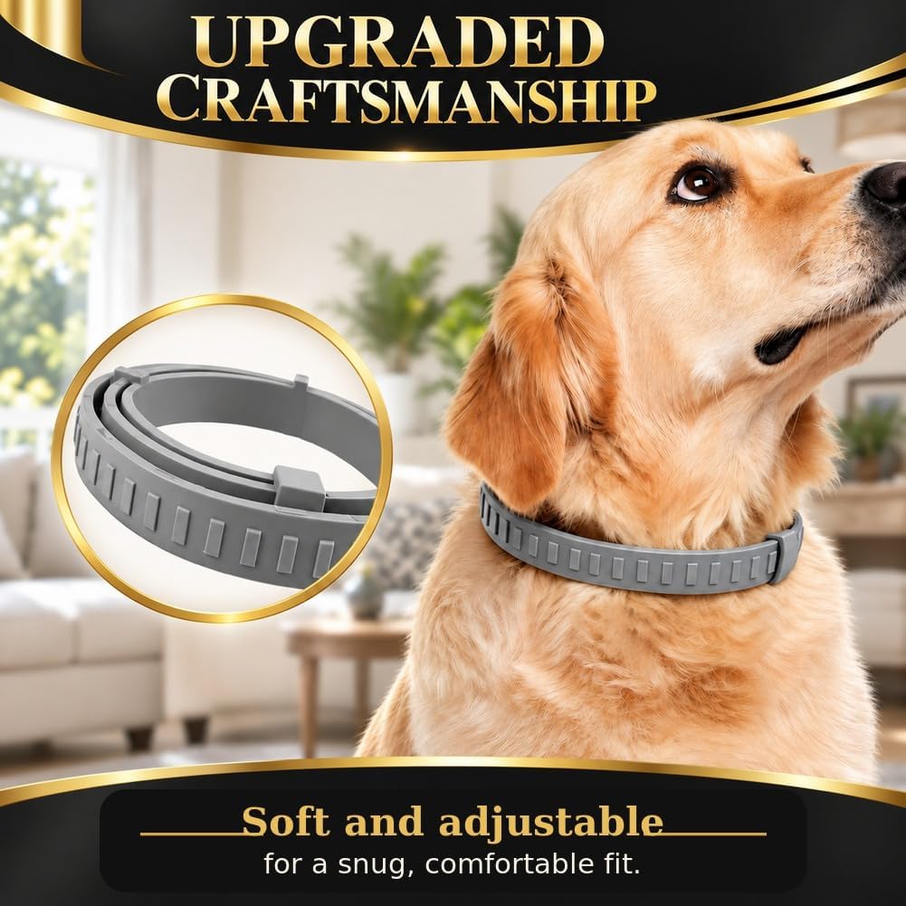 Flea Collar for Dogs, Flea and Tick Collar for Large Dogs-4 Pcs