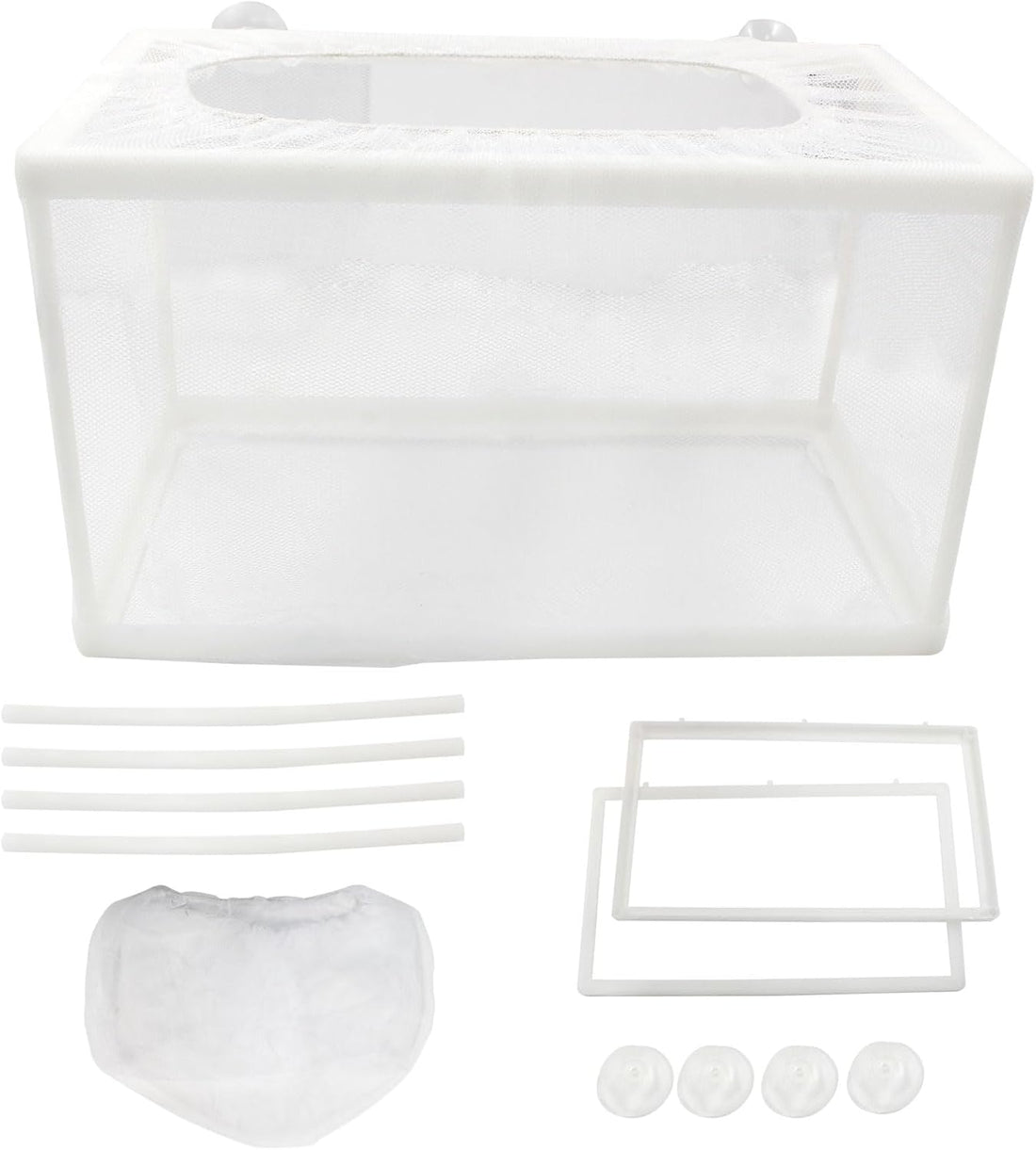 Hordion 2 Pack Mesh Aquarium Breeder Box, Fish Tank Breeder Net