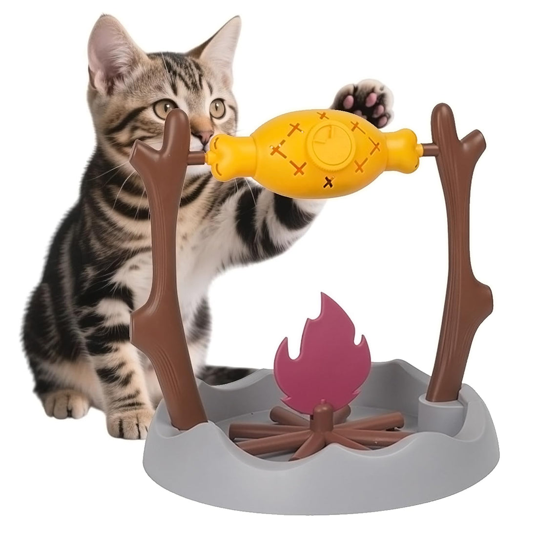 Cat Slow Feeder, Interactive Cat Puzzle Toy Treat Dispenser