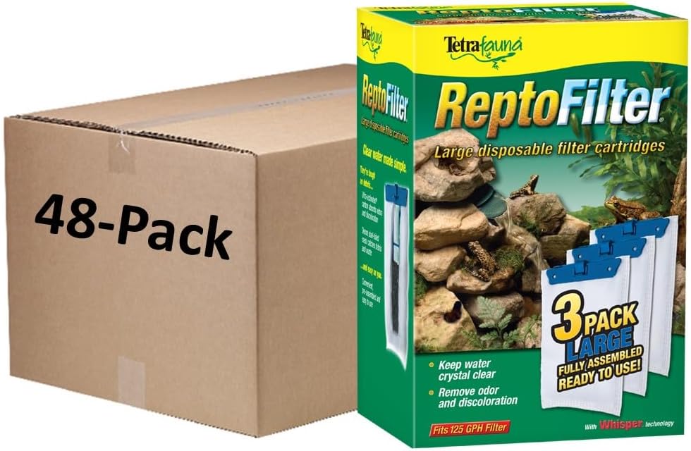 Tetra ReptoFilter Medium Filter Cartridges for Terrariums, 3 Count