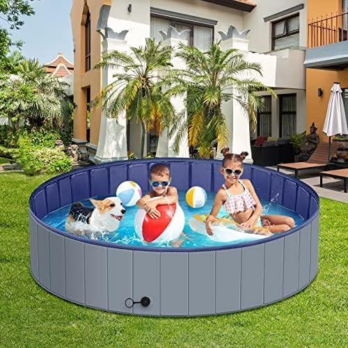 Dog Pool for Large Dogs, Kiddie Pool Hard Plastic