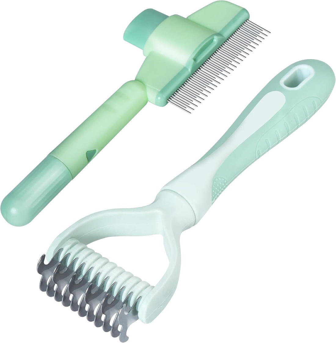 Pet Hair Removal Comb,New Cat Brush with Release Button,Pet Grooming