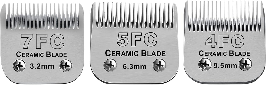Dog Grooming Ceramic Blades Set,Compatible with Andis,Oster A5,Wahl