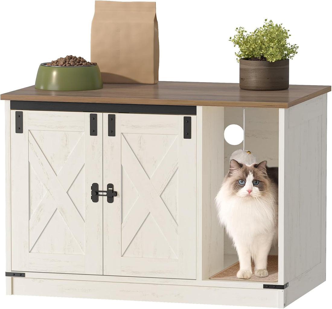 Hzuaneri Cat Litter Box Enclosure