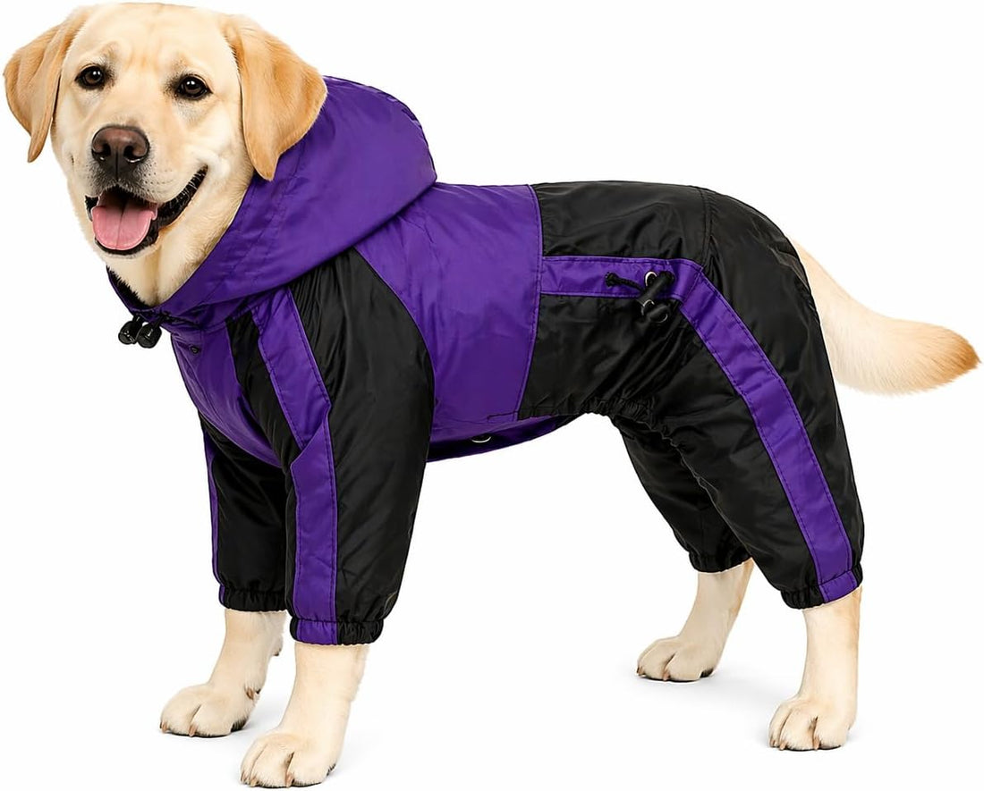 Lovelonglong Dog Hooded Raincoat