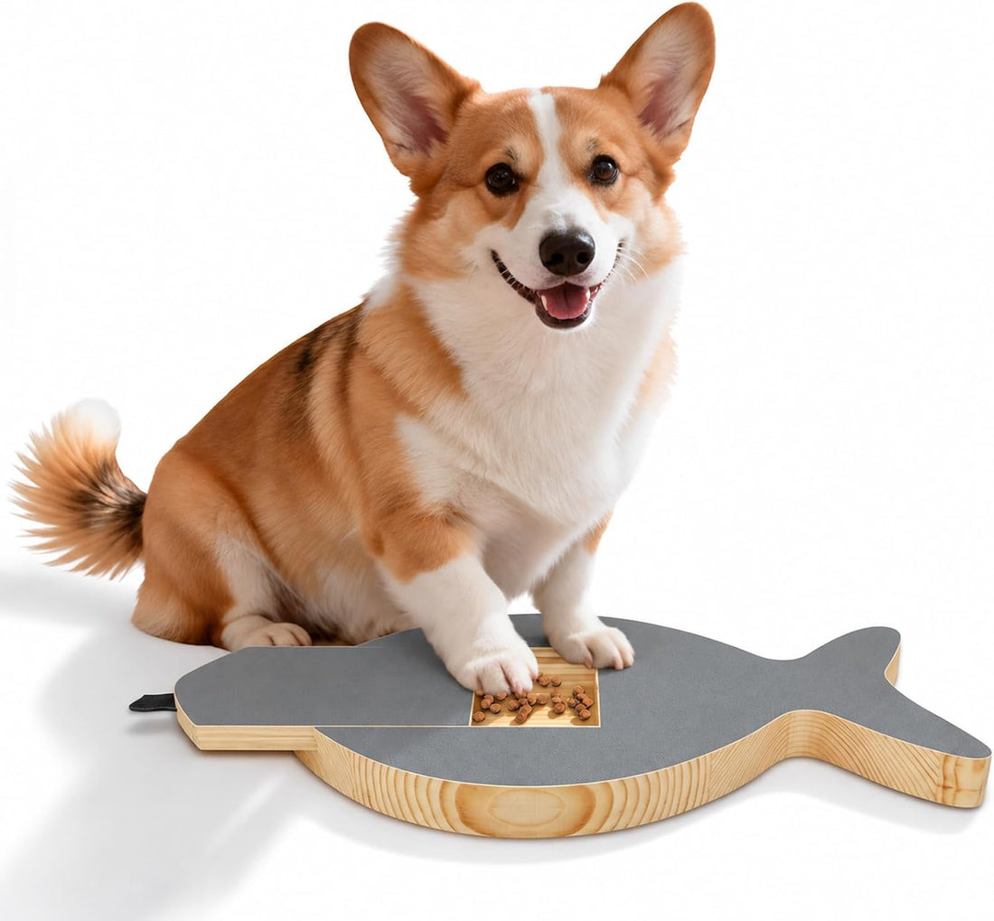 Vivifying Dog Nail Scratch Board with Treat Drawer for Front Paw Nails