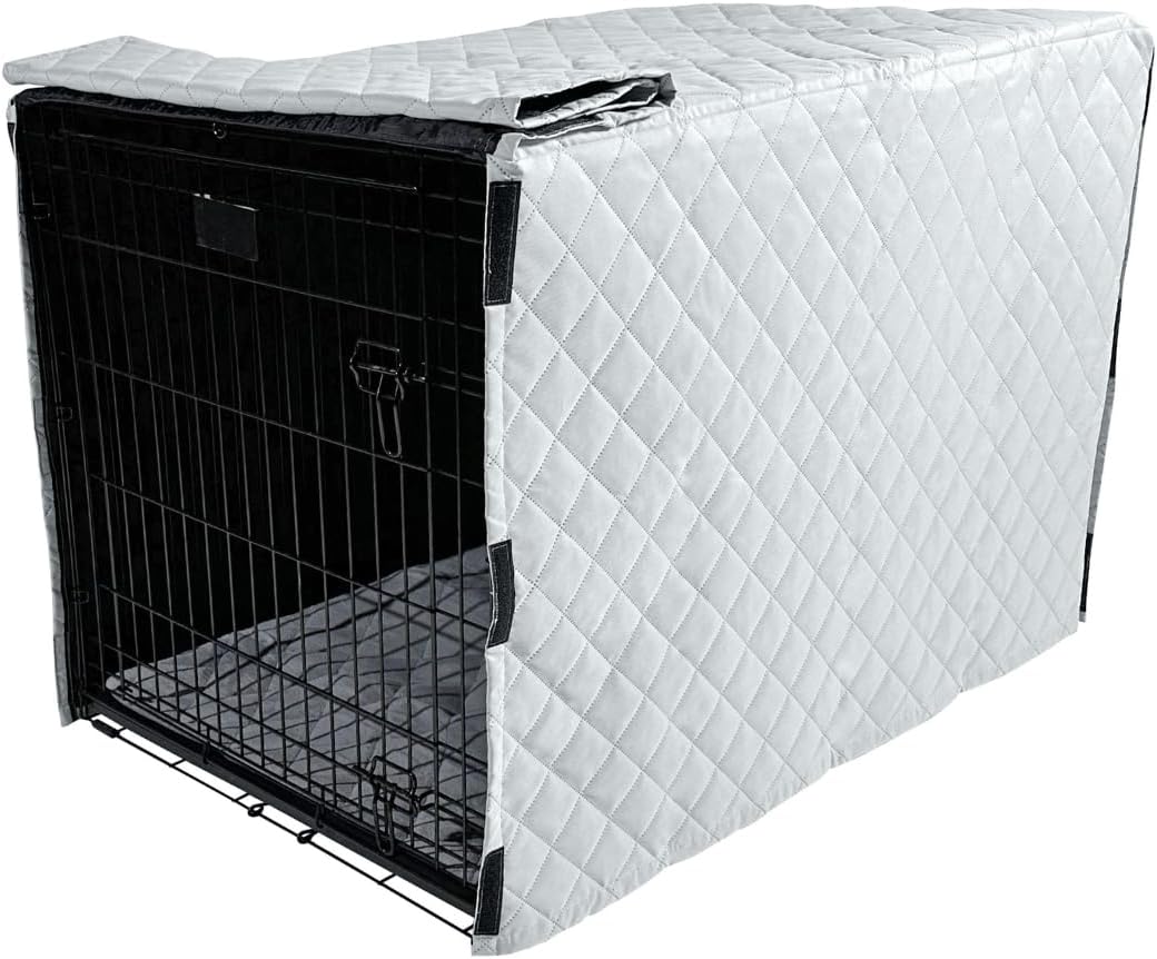 4Knines Quilted Dog Crate Cover – Heavy-Duty
