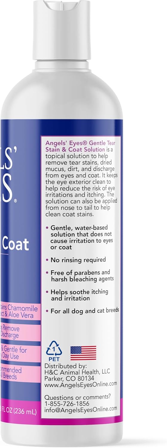 Angels' Eyes Tear Stain Remover Solution for Dogs, 8 fl oz